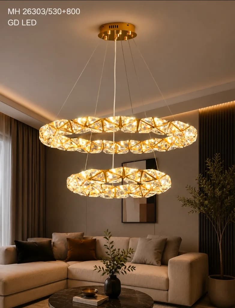 Lampu gantung kristal led 26303/53×80GD
