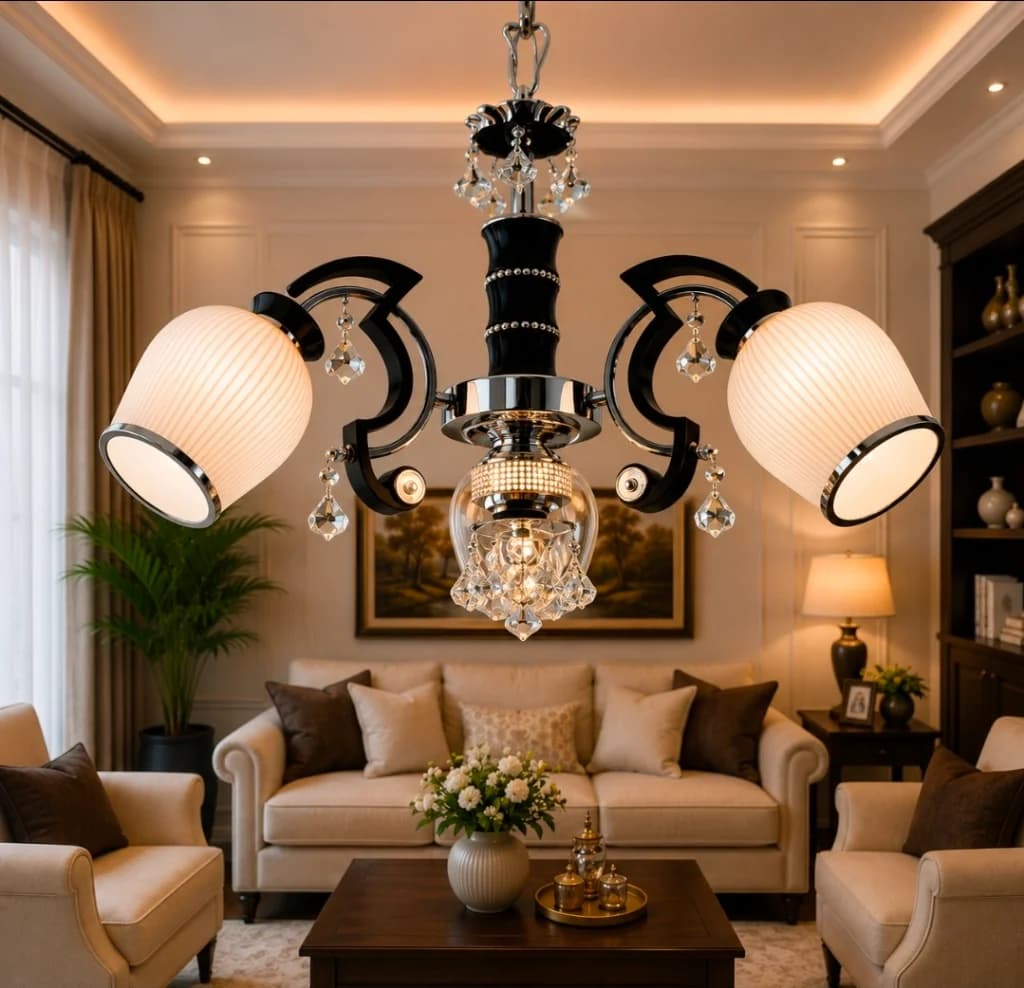 Lampu gantung modern klasik YB-2007/3 CH