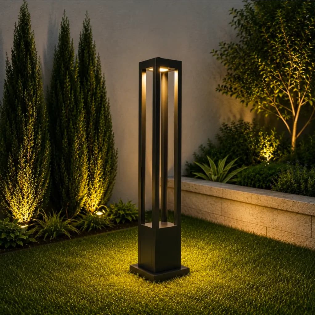 Lampu Taman Outdoor LED ST-1761-80H-BK-3000K