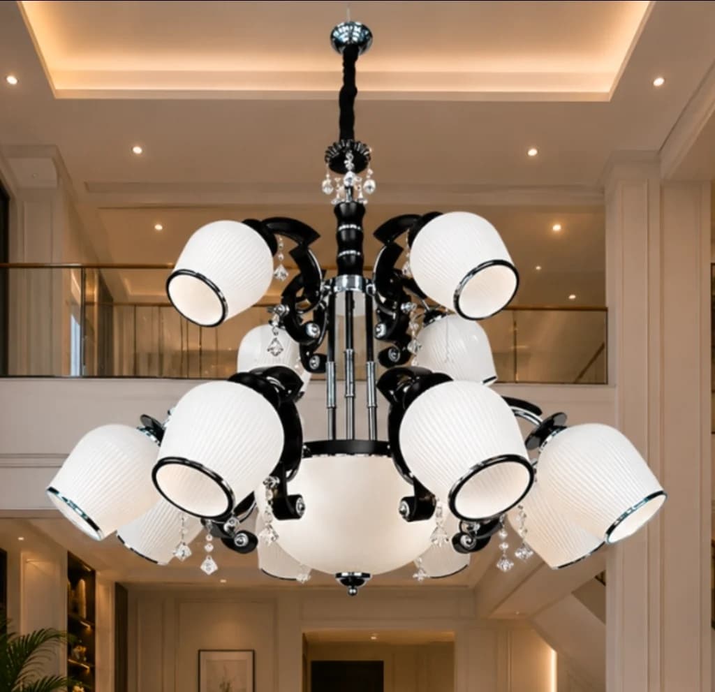 Lampu gantung mewah modern klasik YB-2007/8+4+3 CH