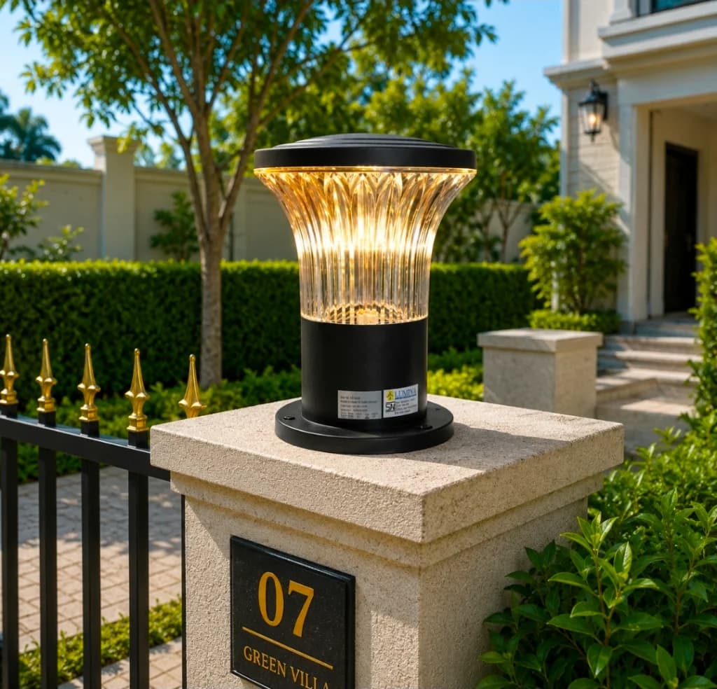 Lampu pilar outdoor modern ST-4005-BK
