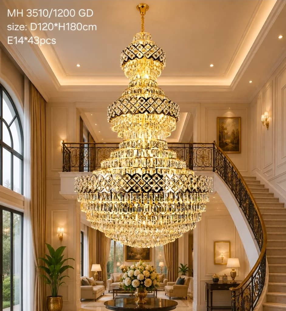 Lampu gantung kristal void 3510/1200 GD