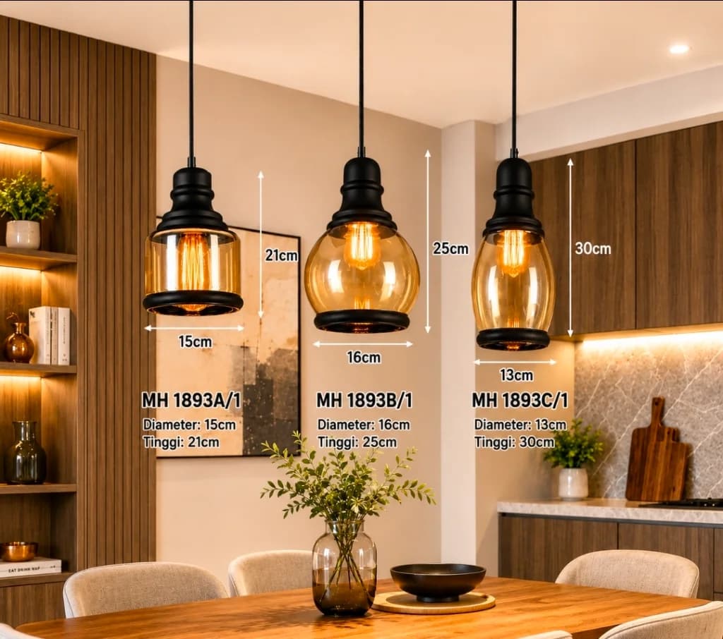 Lampu gantung cafe 1893/1