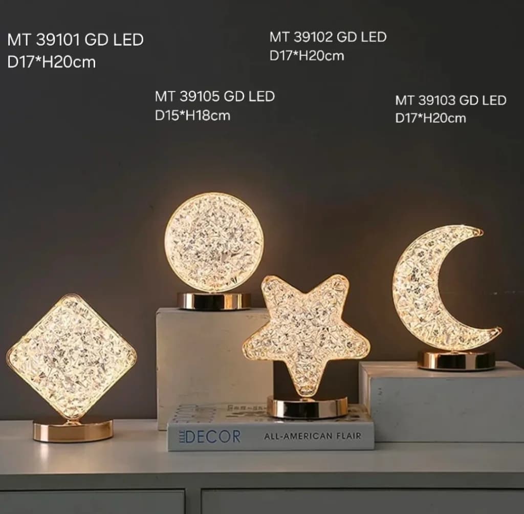 Lampu Meja LED akrilik