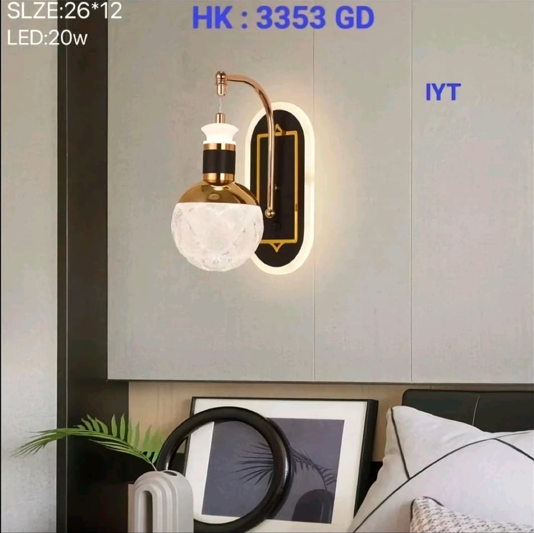 Lampu Dinding LED Modern HK 3353 GD