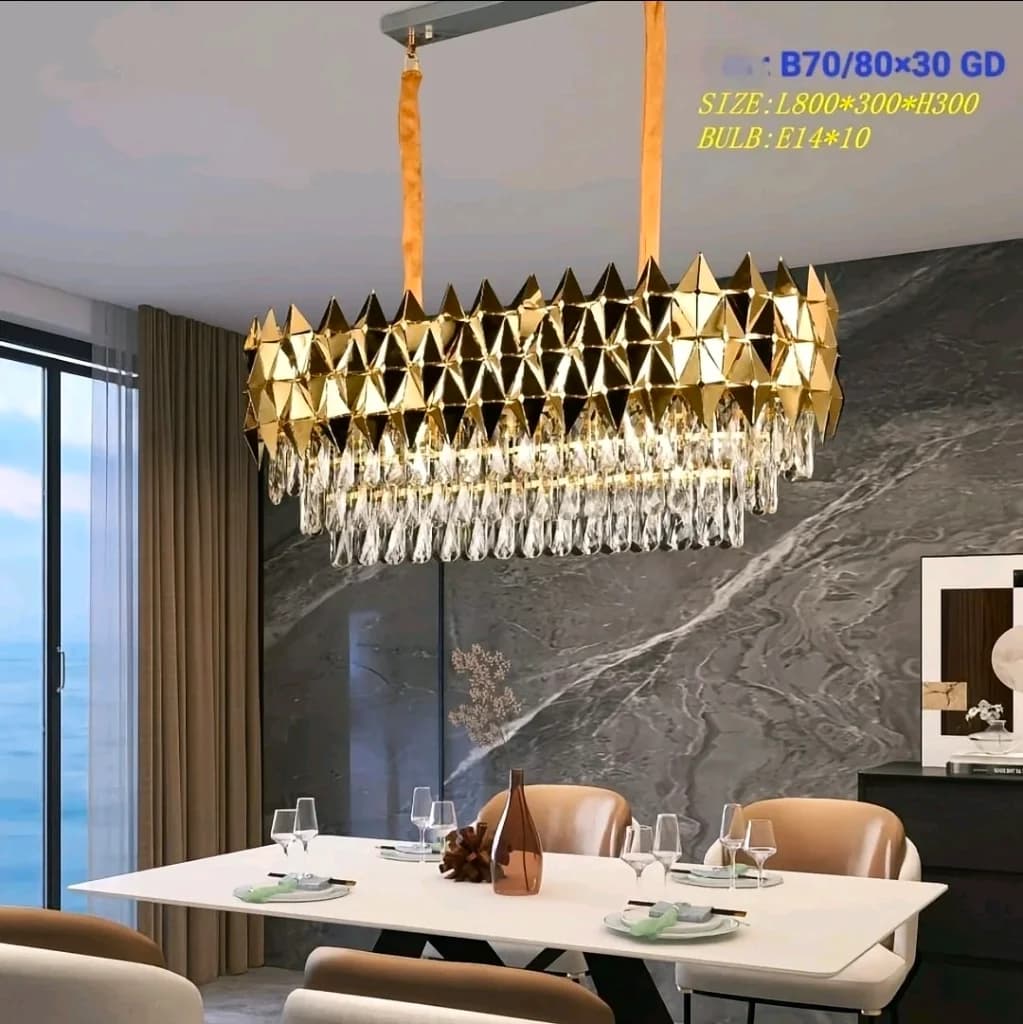 Lampu gantung kristal B70/80×30