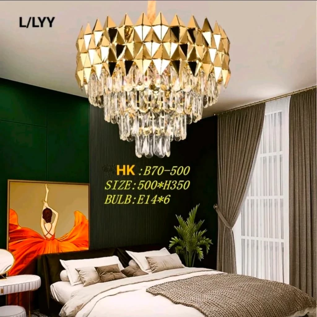 Lampu gantung kristal B70/50cm