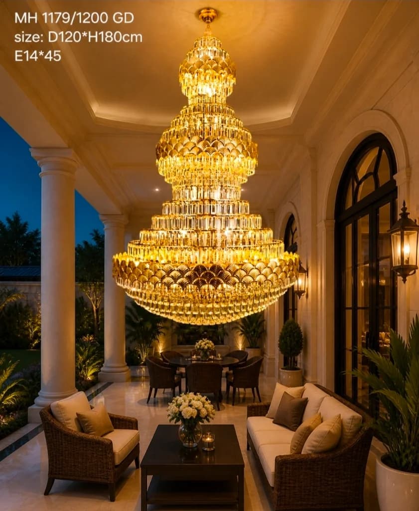 Lampu gantung void kristal 1179/1200