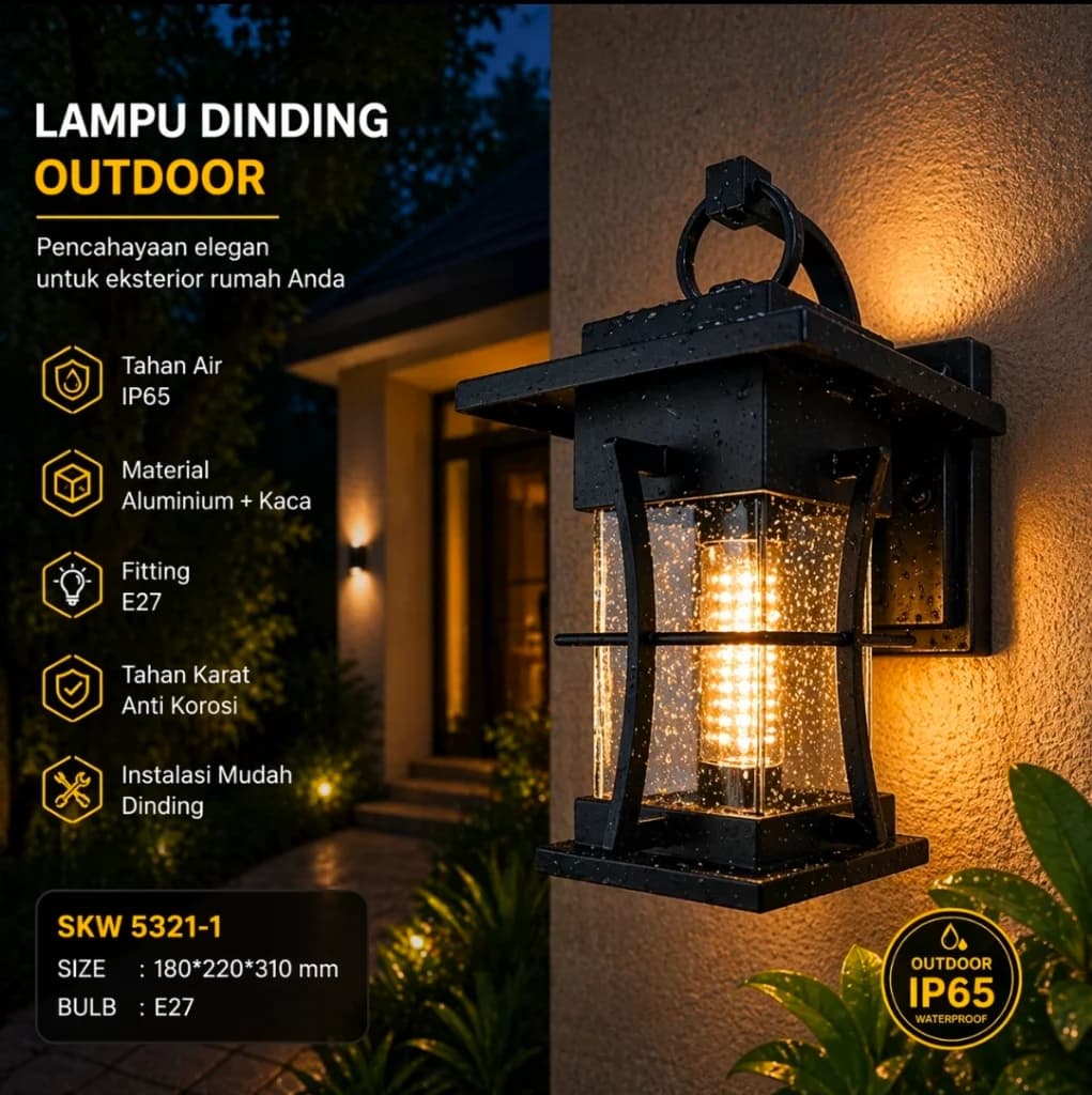 Lampu dinding outdor 5321-1