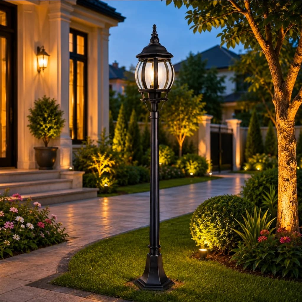Lampu taman outdoor premium 6003 B/S