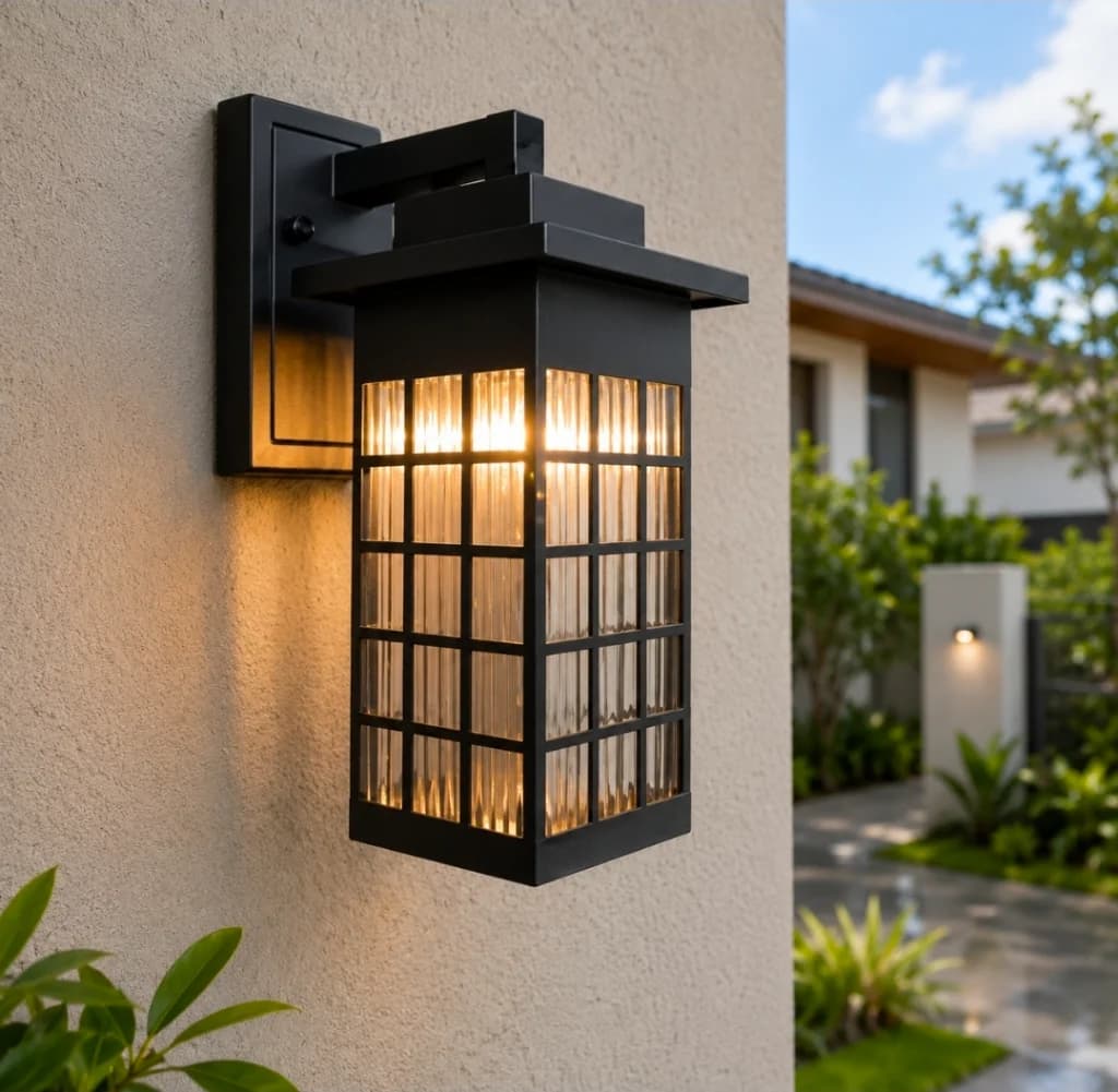 Lampu Dinding Outdoor Minimalis Modern 2502/1W SBK