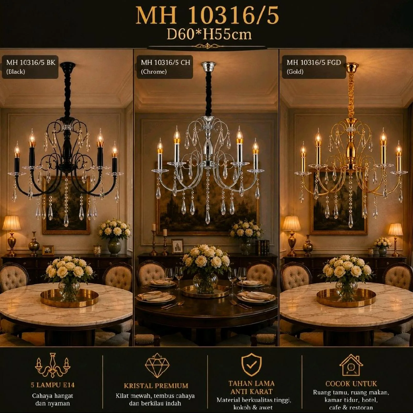 Lampu hias pilihan Galleria Lighting
